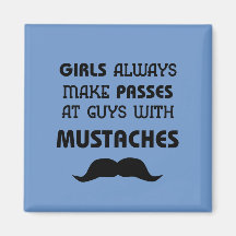 Moustache Fridge Magnets