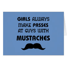 Moustache Greeting Cards