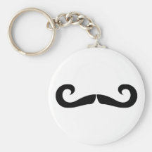 Moustache Keychain