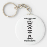 Moustache Line Up Key Chains