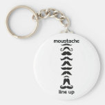 Moustache Line Up Keychains
