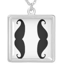 moustache necklace!
