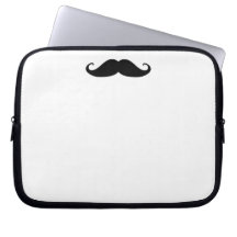 Moustache notebook case! laptop sleeve