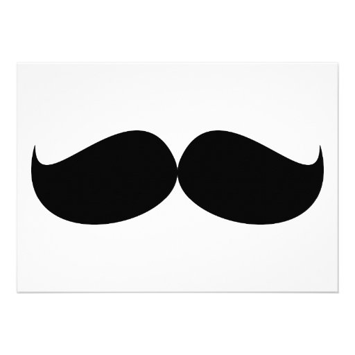 Moustache Personalised Announcement