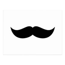 Moustache Postcard