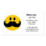 Moustache Smiley Business Cards