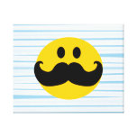 Moustache Smiley Canvas Print