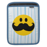 Moustache Smiley iPad Sleeves