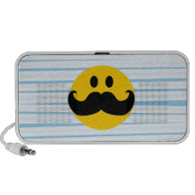 Moustache Smiley Laptop Speakers