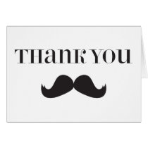 Moustache - Stache Thank You Note Cards cards