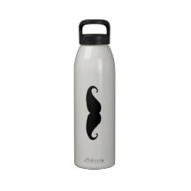 Moustache Water Drinking Bottles