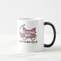 Moustaches Rule Morphing Mug