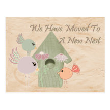 Moved To A New Nest Postcard