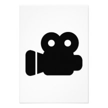 Movie camera personalized invites