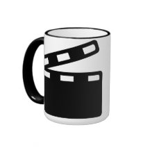 Movie clapper cinema coffee mug