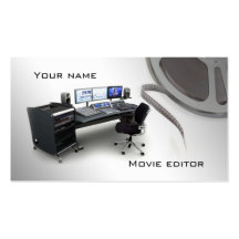 Movie editor business card