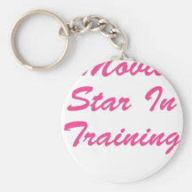 Movie Star In Training Keychains