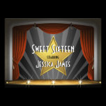 Movie Star Sweet Sixteen invitations