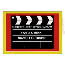 Movie Star Thank You Card