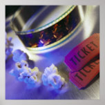 Movie Theatre Film, Popcorn & Tickets Posters