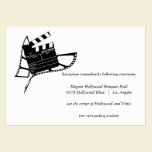 Movie Themed Silhouette Wedding Reception Card business cards
