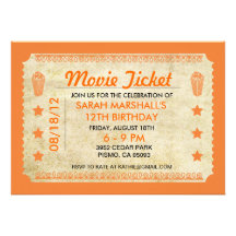Movie Ticket Custom Announcement