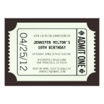 Movie Ticket invitations