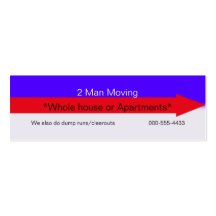 moving company business card templates