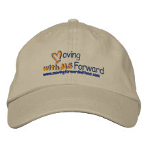 moving forward hat embroidered hats