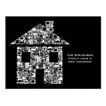 Moving House New Address Notification Note Card Postcards