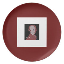 Mozart Plate by Leslie Harlow