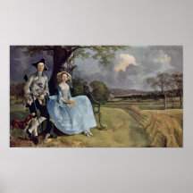 Mr. and Mrs. Andrews by Thomas Gainsborough Print