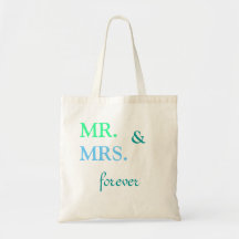Mr. and Mrs. Forever Tote Bags