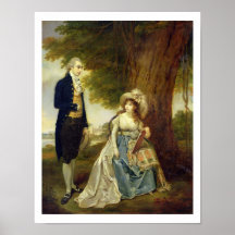 Mr and Mrs Fraser, c.1785-90 (oil on canvas) Poster
