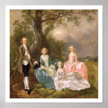 Mr and Mrs John Gravenor and their Daughters, Eliz Posters