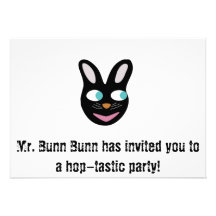 Mr. Bunn Bunn Invintation Invites