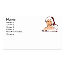 Mr. Clause is coming Business Cards
