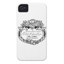 Mr Darcy Loves and Admires iPhone 4 Case-Mate Case