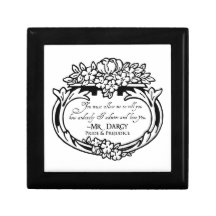 Mr Darcy Loves and Admires Jewelry Box