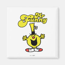 Mr Funny Logo 1 Fridge Magnets