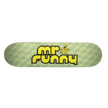 Mr Funny Logo 3 Custom Skateboard