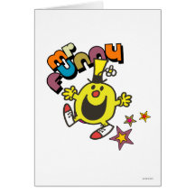 Mr Funny Stars Greeting Cards