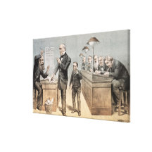 Mr Gladstone and his Clerks Gallery Wrap Canvas