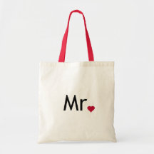 Mr - half of Mr and Mrs set Tote Bag