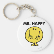 Mr Happy Classic 1 Key Chains