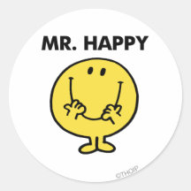 Mr Happy Classic 1 Stickers