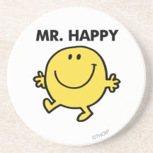 Mr Happy Classic 2 Beverage Coasters