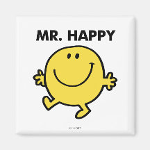 Mr Happy Classic 2 Fridge Magnet