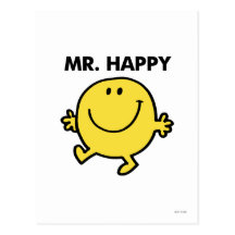 Mr Happy Classic 2 Postcards