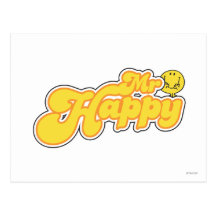 Mr Happy Logo 2 Postcard